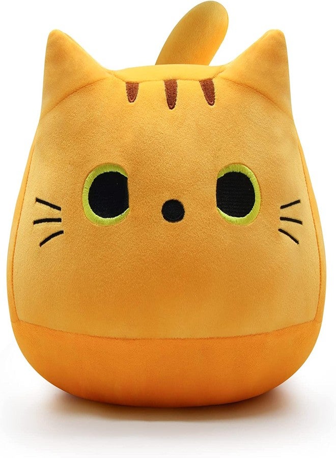 TechMax Solution Orange Cat Plush Toy Orange Cat Pillow, 3D Orange Cat Plush Toy Pillow Giant Plushie Kawaii Plushies Orange Cat Stuffed Animal - Image 1